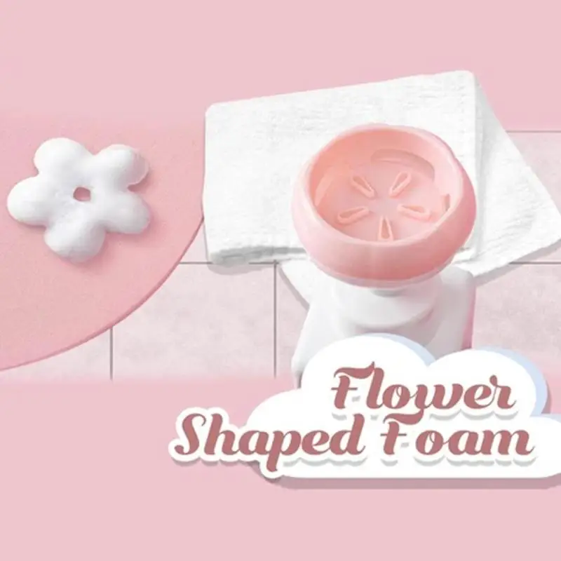 

Cute Petal Mousse Foam Hand Soap Foam type children's baby bottle student shape press portable petal household I2M9