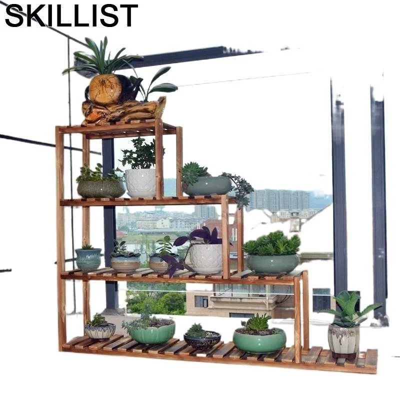 

Urbano Madera Scaffale Porta Piante Estanteria Para Macetas Pot Dekoration Balcony Flower Rack Stojak Na Kwiaty Plant Shelf