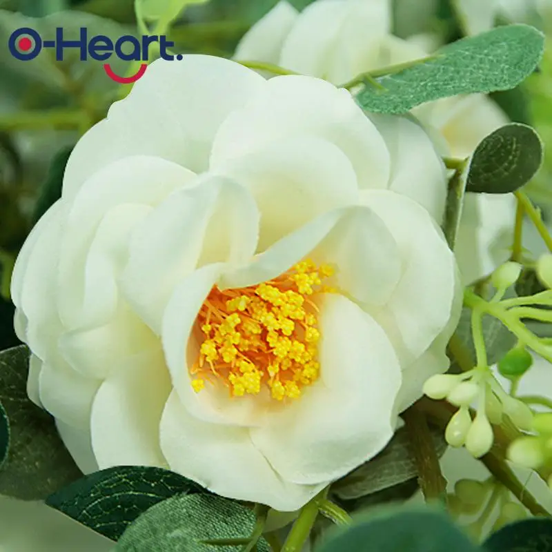 Деревенский свадебный Декор Сделай Сам искусственный маленький эвкалипт роза