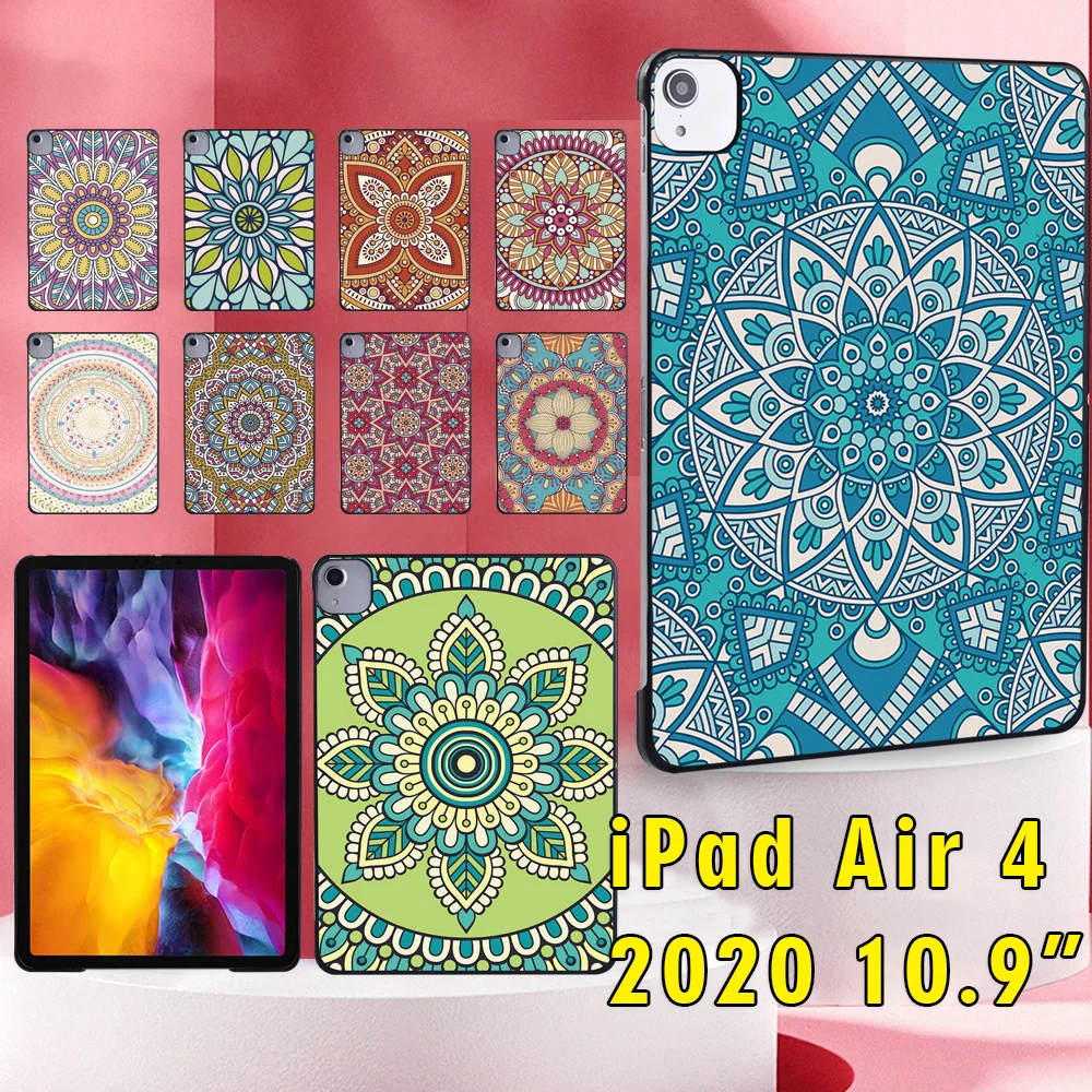 

Hard Shell Case for Apple IPad Air 4 2020 10.9 Inch A2072/A2316/A2324/A2325 Mandala Pattern Tablet Plastic Durable Back Cover