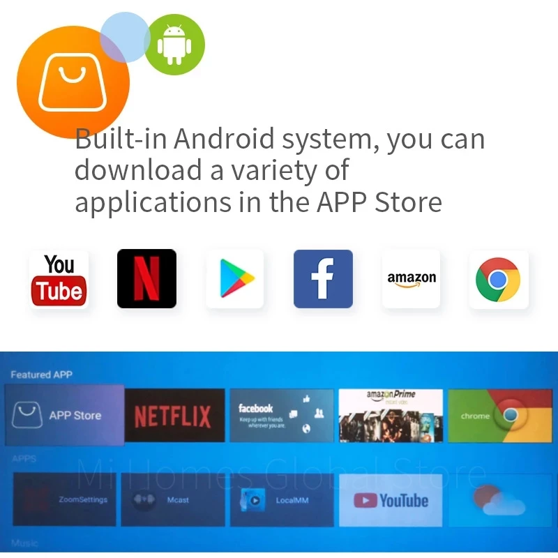 Global Version Wanbo T2 MAX Projector Android 9.0 4K 1080P Mini LED Portable WIFI Projector Home Theater  Keystone Correction