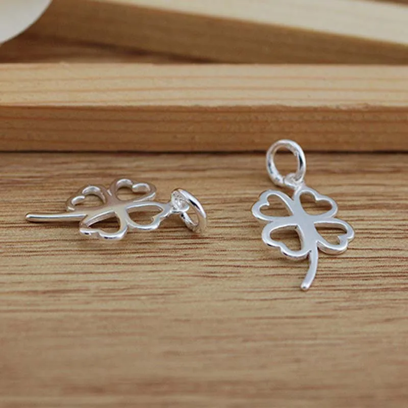 Подлинная реальная однотонная искусственная серебряная подвеска цветок