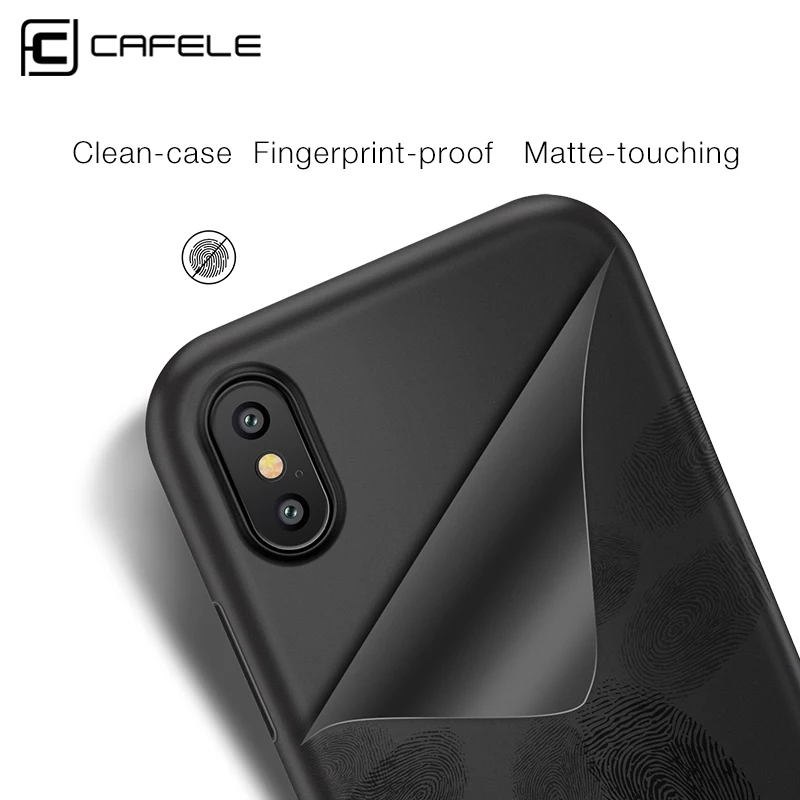 Чехол Cafele для телефона iPhone X 0 4 мм Ультратонкий матовый жесткий ПП чехол 10
