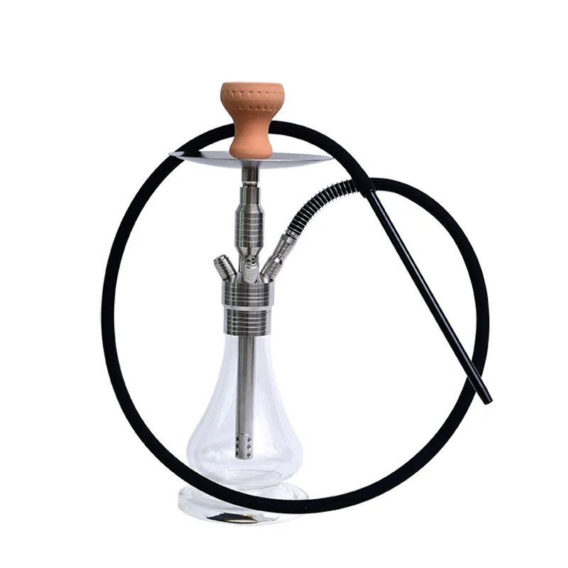 

Arabic Hookah Full Set Of Net Red Stainless Steel Chicha Big Bag Vapes Bar Hookahs Single Four-Tube Shisha High-End