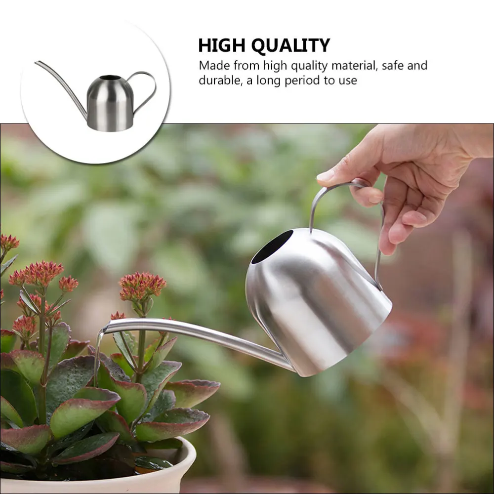 

1pc Large Capacity Water Sprinkler Gardening Kettle Tool for Garden (Silver)