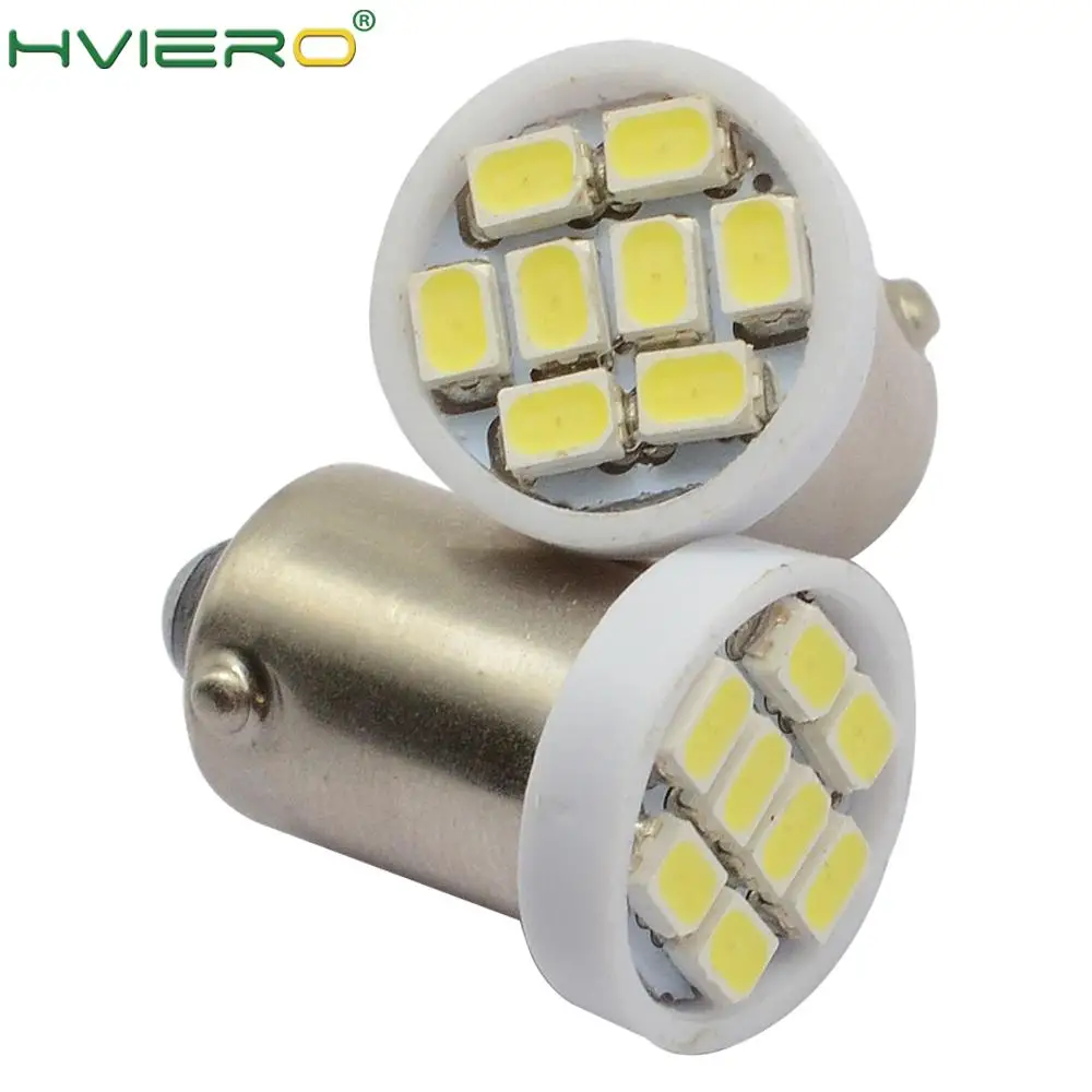 2 шт. Автомобильные светодиодные лампы для чтения T11 Ba9s 1206 8smd T4w|Светодиодные и