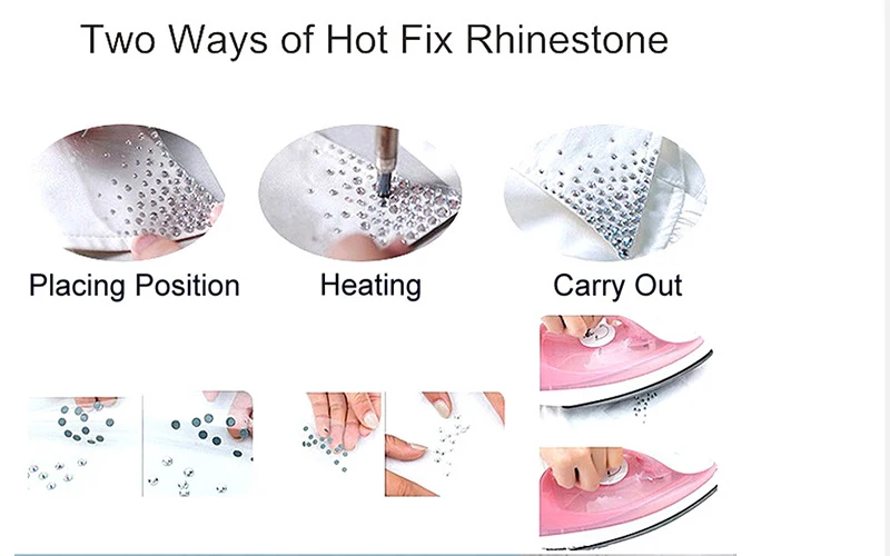 Капри Синие стразы с плоской задней поверхностью утюжок для горячей фиксации ss6