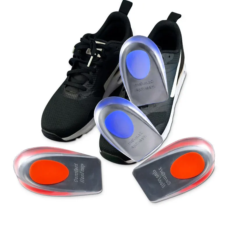 

Половина каблук стелька вкладыш, визуально увеличивающие рост; Для женщин Мягкий Силиконовый гель стельки для пяточная шпора боль в ноге ...