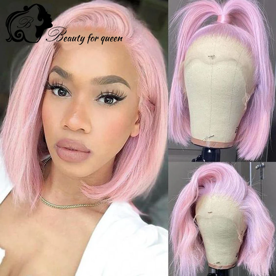 

Beauty Bob Wig Lace Front Human Hair Wigs 150% For Women Transparent HD Lace Frontal Remy Brazilian Hair Front Lace Wig