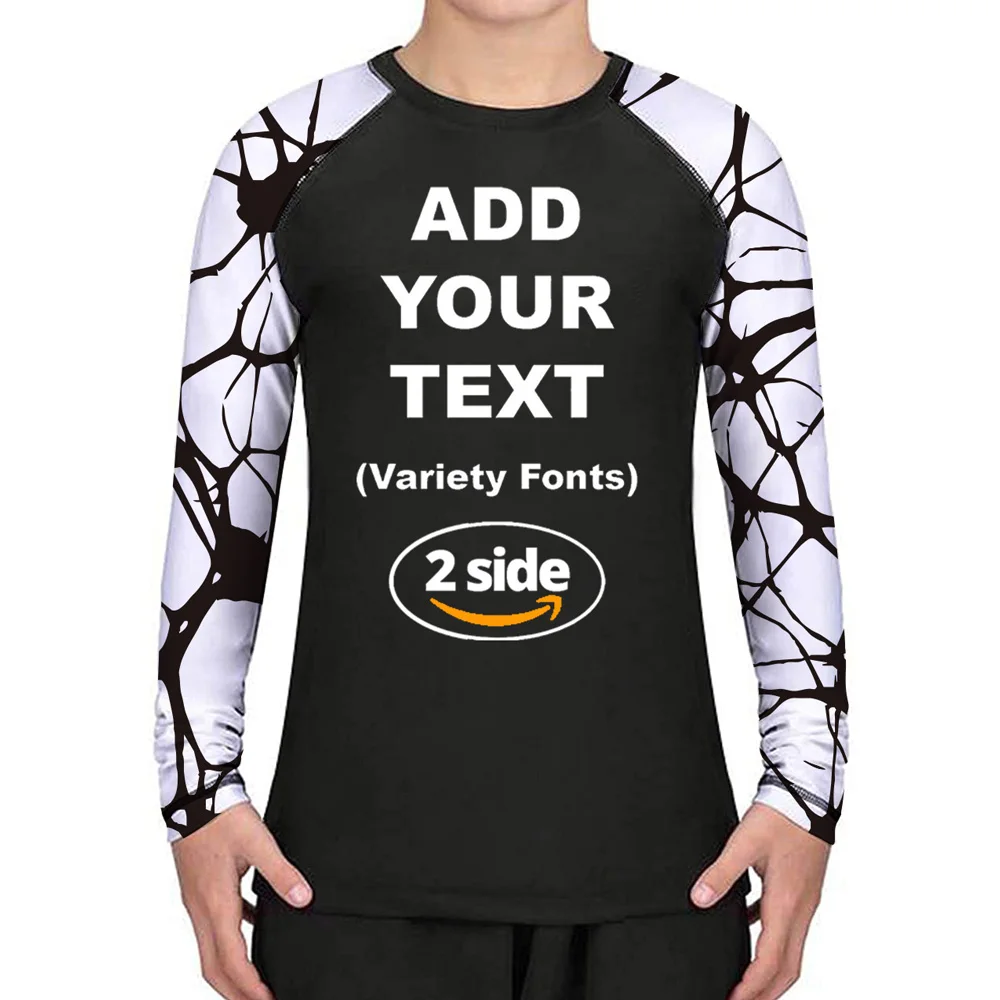 

Youth Custom Elastic Long Sleeve Training Rash Guards