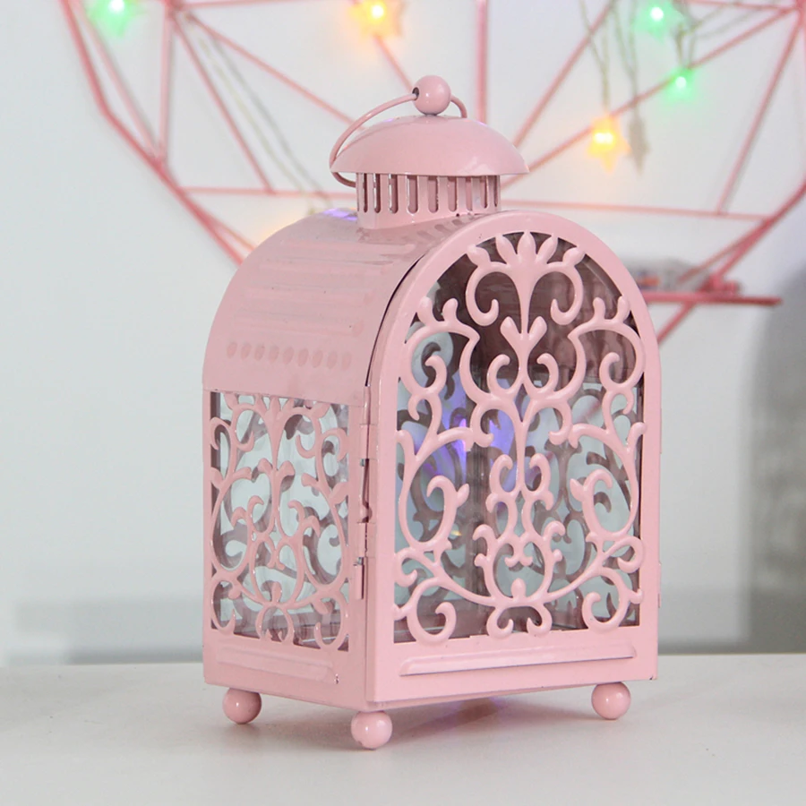 Скандинавский простой подсвечник из кованого металла для Хэллоуина свадебные