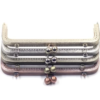 10pcs 20cm square purse frames clasps clutch buckles lock sewing holes diy handbag handle luggage hardware accessories 5 colors