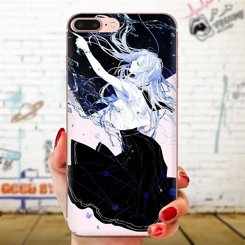 For Galaxy Grand A3 A5 A7 A8 A9 A9S On5 On7 Plus Pro Star 2015 2016 2017 2018 Soft Transparent Cover Anime Hat Girl | Мобильные