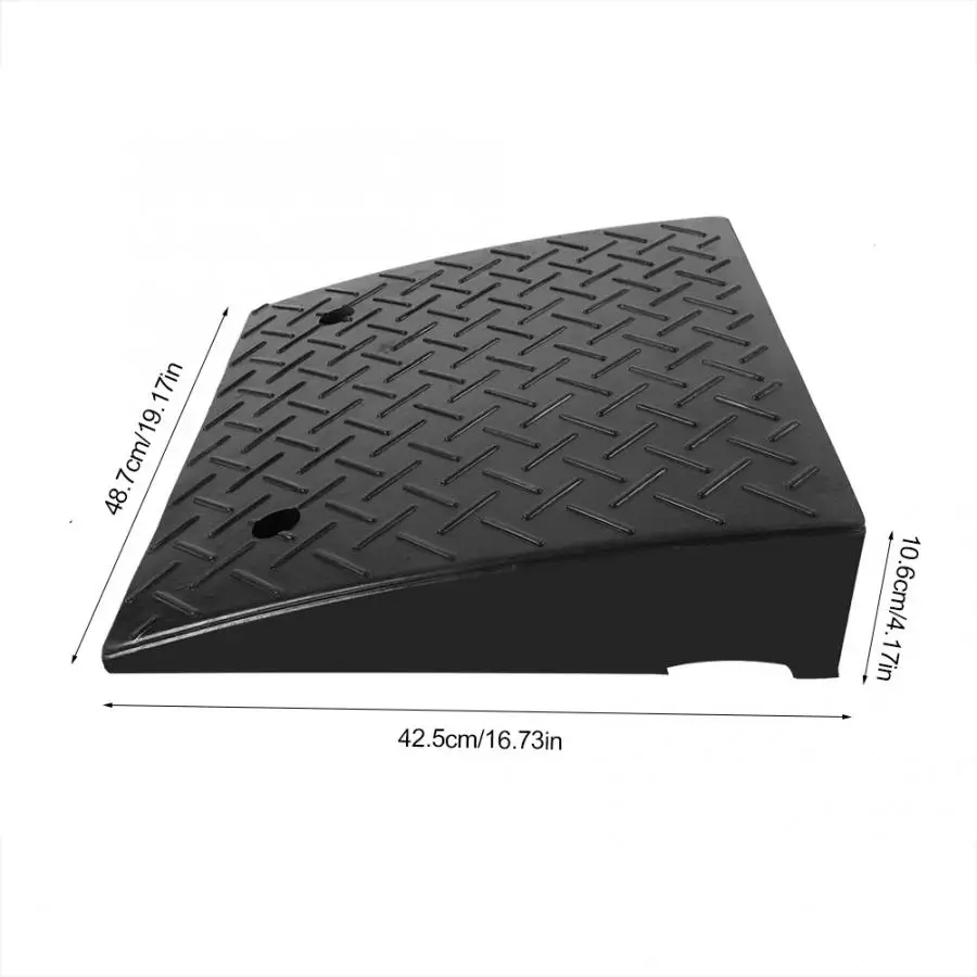

2pcs Heavy Duty Rubber Curb Ramps for Car Vehicle Motorbike Wheelchair Threshold Ramp Wheelchair Rubber Ramp