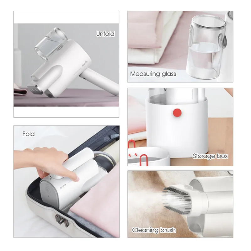 Новинка 2019 портативная Паровая щетка для одежды Deerma 220v бытовая железная