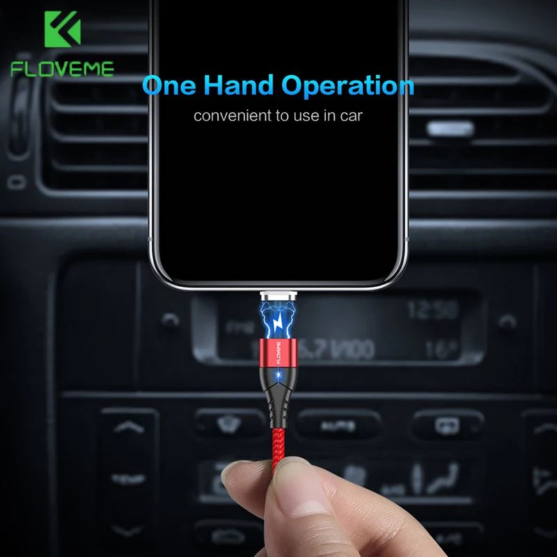 FLOVEME 3A Micro usb type C для samsung Магнитный кабель провод быстрого заряда Hauwei Xiaomi Oneplus 3 в 1