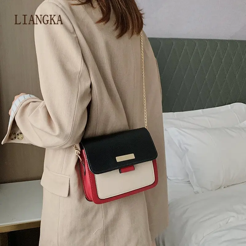 

Winter PU Leather Ladies Shoulder Bags 2020 Women Trend Fashion Simple Crossbody Bags Designer Luxury All-match Tote Bags