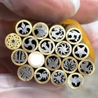 1 шт. Ручка ножа Мозаика Заклепки длина 45 мм мозаичный винт гвоздь для рукоделия материал ручки ножа латунная трубка диаметр 5 мм