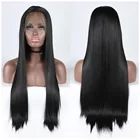 Синтетические волосы, прямой парик на сетке спереди для женщин, длинный фронтальный парик на сетке, синтетические волосы, Шелковый прямой парик, швейцарский женский парик на сетке