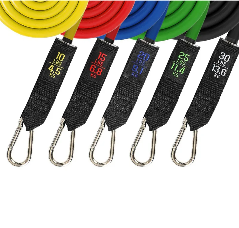 11 шт./компл. эластичная лента для фитнеса йоги тренажерного зала экспандер