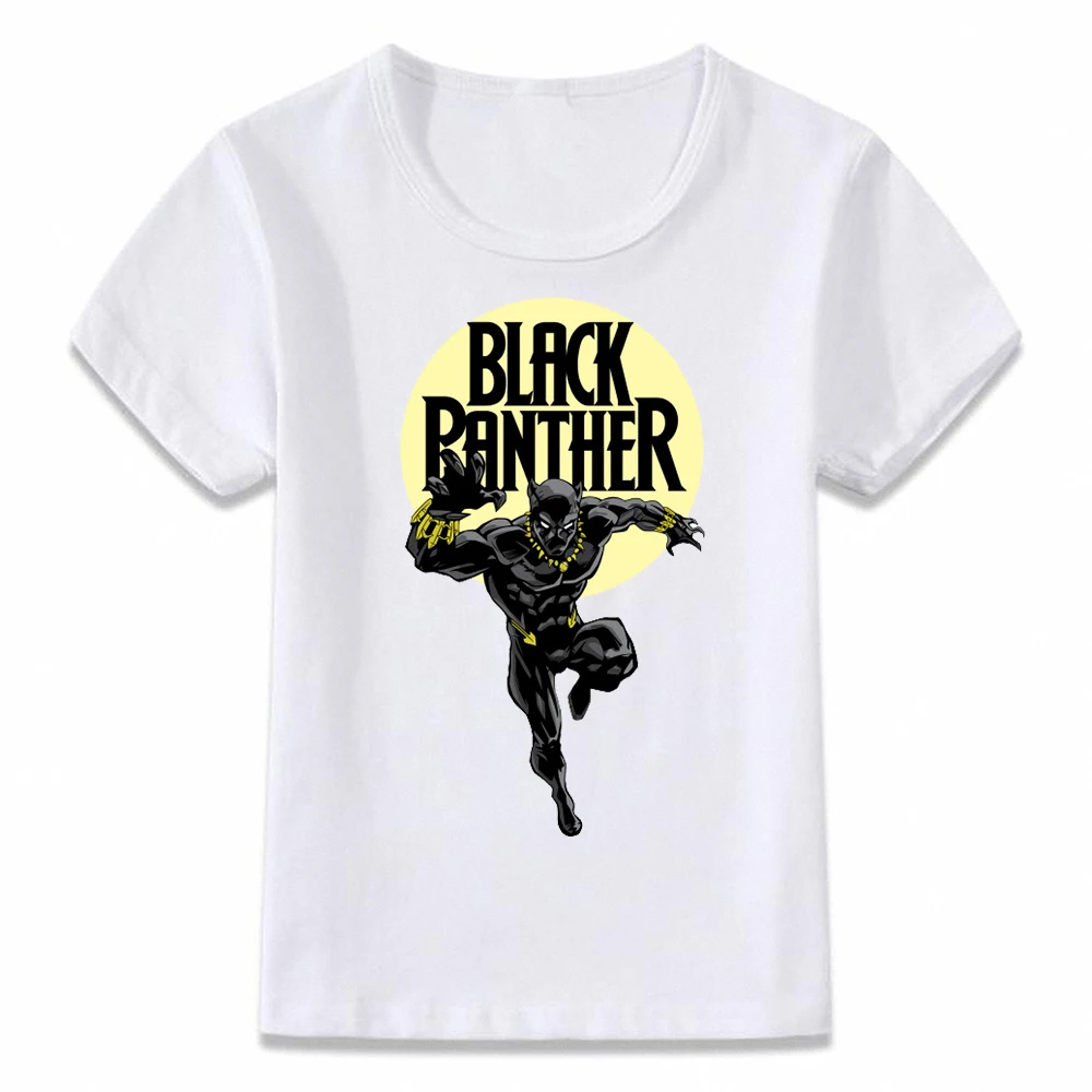 Детская одежда футболка Черная пантера для мальчиков и девочек
