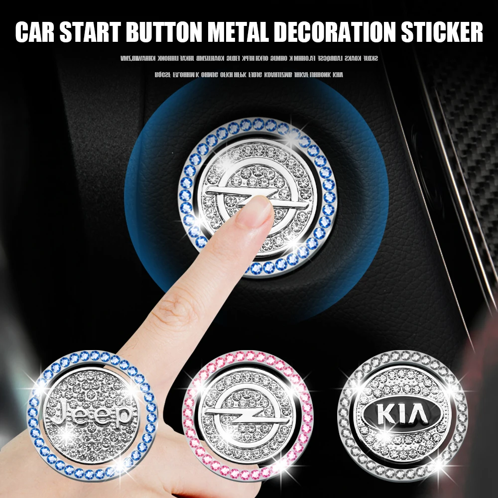 

Car Interior Engine Start Stop Button Switch Cover Trim Stickers For Volkswagen Golf VW Polo Passat For Honda Audi KIA BMW E90