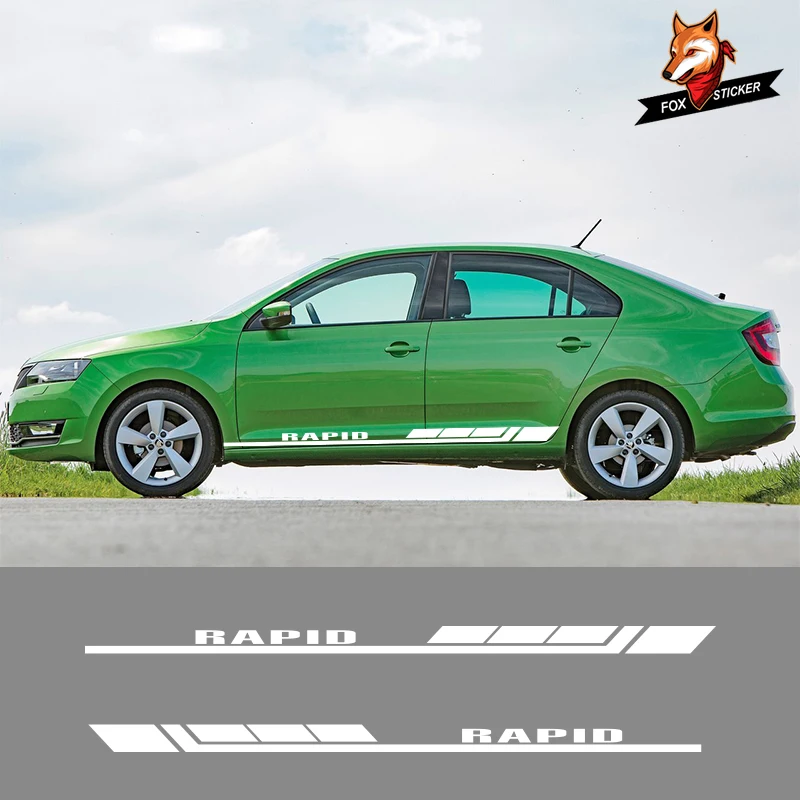 2 шт. Автомобильная длинная полоса боковая наклейка для кузова самодельная