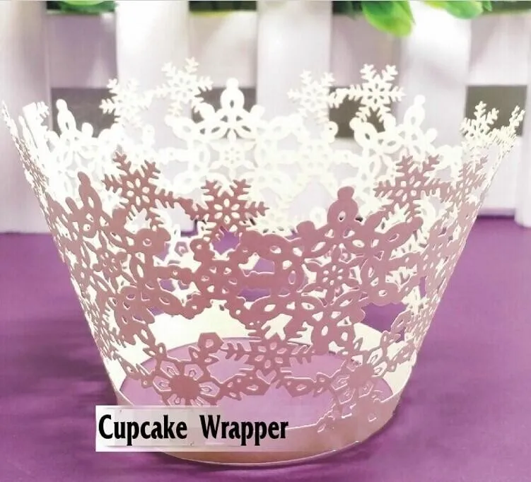 Лазерная вырезка снежинок для выпечки капкейков подкладки торта инструменты