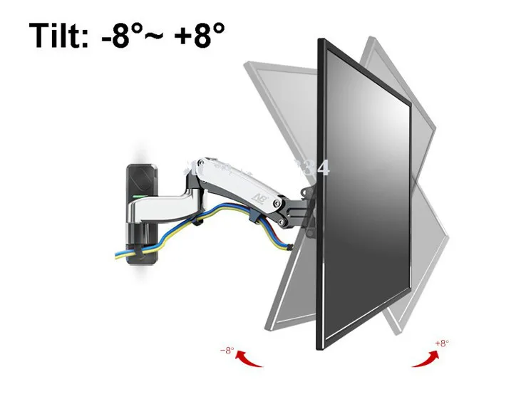 NB F500 Gas Spring 50-60 inch LED TV Wall Mount Monitor Holder Ergonomical Loading 14-23kgs Max.VESA 400*400mm | Компьютеры и офис