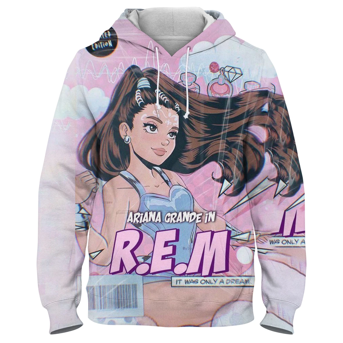 

Ariana Grande Print Women's Hoodies Streetwear 2021 Girl Unisex Loose Long Sleeve Oversized Sweatshirt Female Pullover Tops