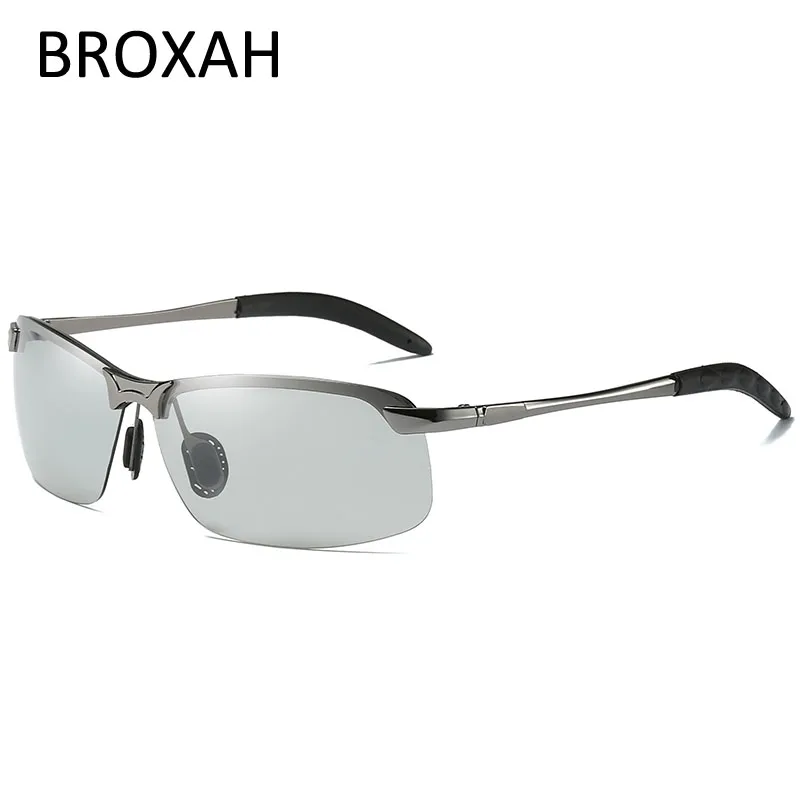 

Retro Photochromic Sunglasse Men Polarized Vintage Metal Sunglass Square Car Driving Glasses UV400 Oculos De Sol