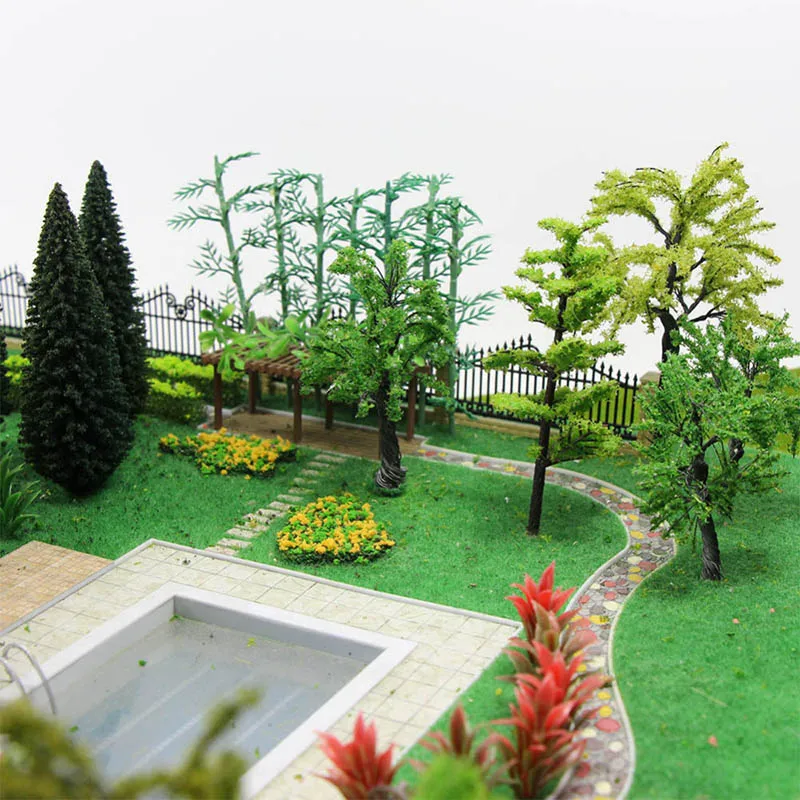 Thin Artificial Lawns Landscape Grass Mat for Model Train Not Adhesive Paper Lawn Fake Turf Decoration Garden Accessories | Дом и сад