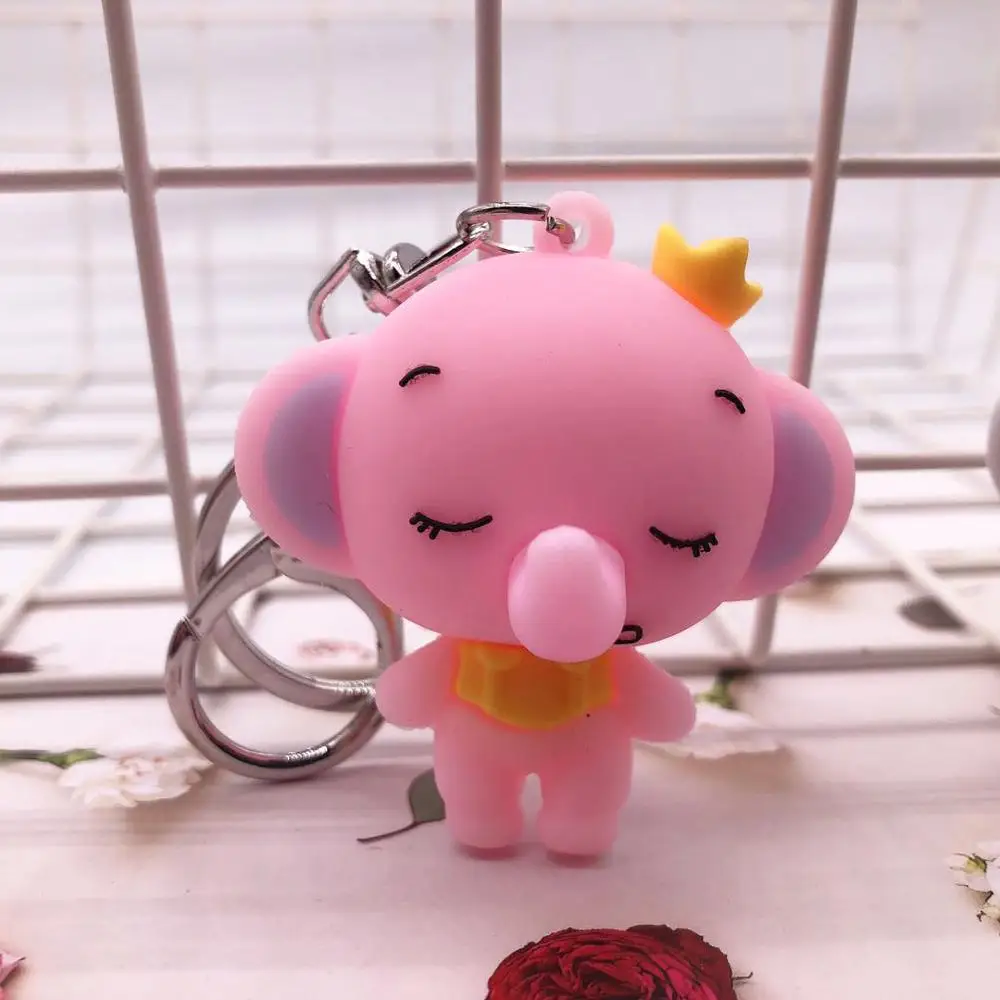 

Disney Cartoon Cute Dumbo Keychain PVC Action Figure Collection Model Toys For Children Christmas gifts