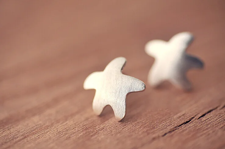 

REETI 925 sterling silver starfish Stud Earrings for Women Elegant Wedding Jewelry pendientes mujer moda 2019 Brincos