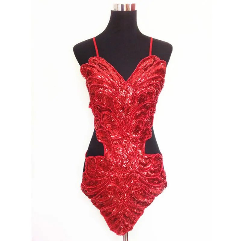

2021 Studio Art Photography Stage Sexy Sequin Beading Butterfly Bellyband Hollowed Halter Backless Lace-up Belly Dance Dress Set