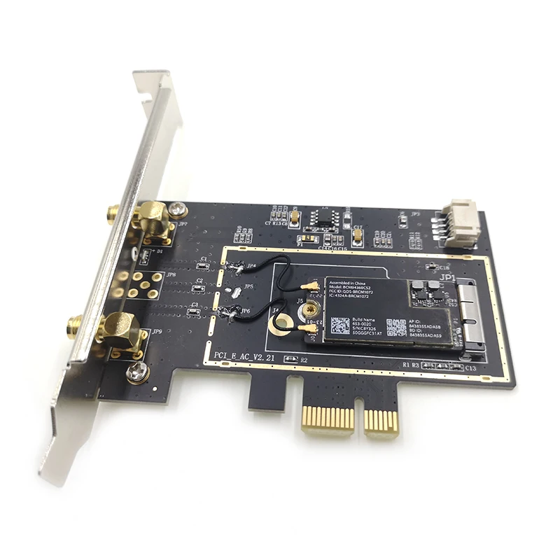 BCM94360CS2 BCM943224PCIEBT2 Wlan Wi-Fi карта к PCIe PCI-E 1X Настольный конвертер двухдиапазонный bluetooth