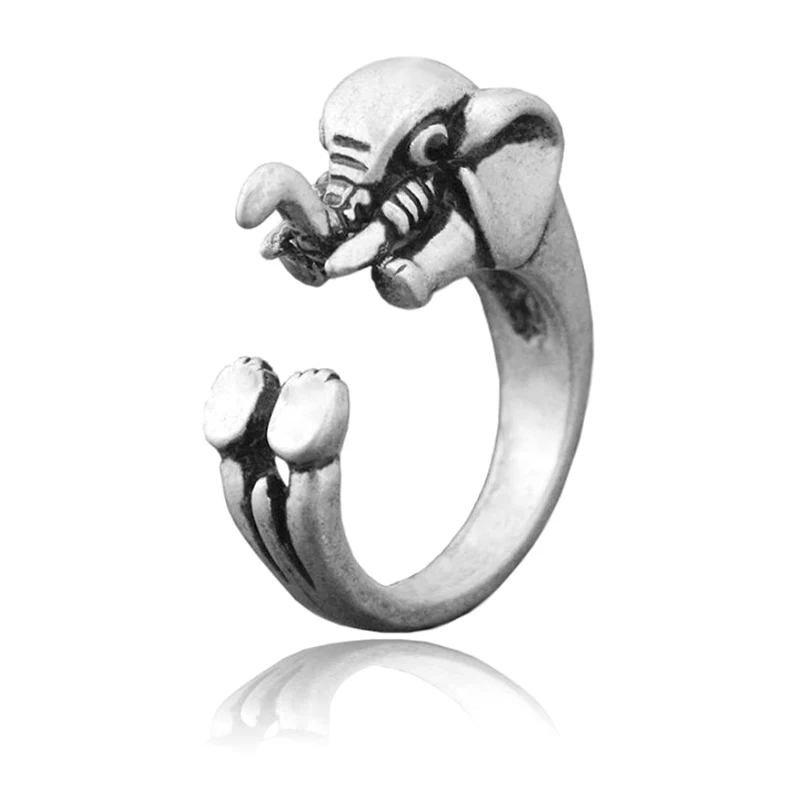 Новое поступление винтажное панк шикарное большое кольцо в виде рога слона стиле