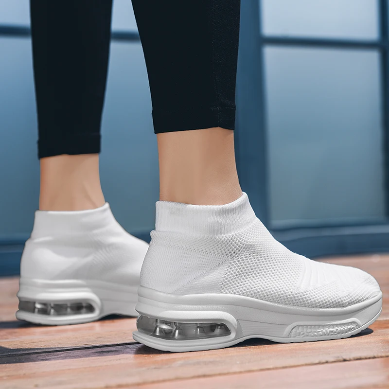 Лидер продаж женская обувь для тенниса кроссовки на толстой подошве визуально