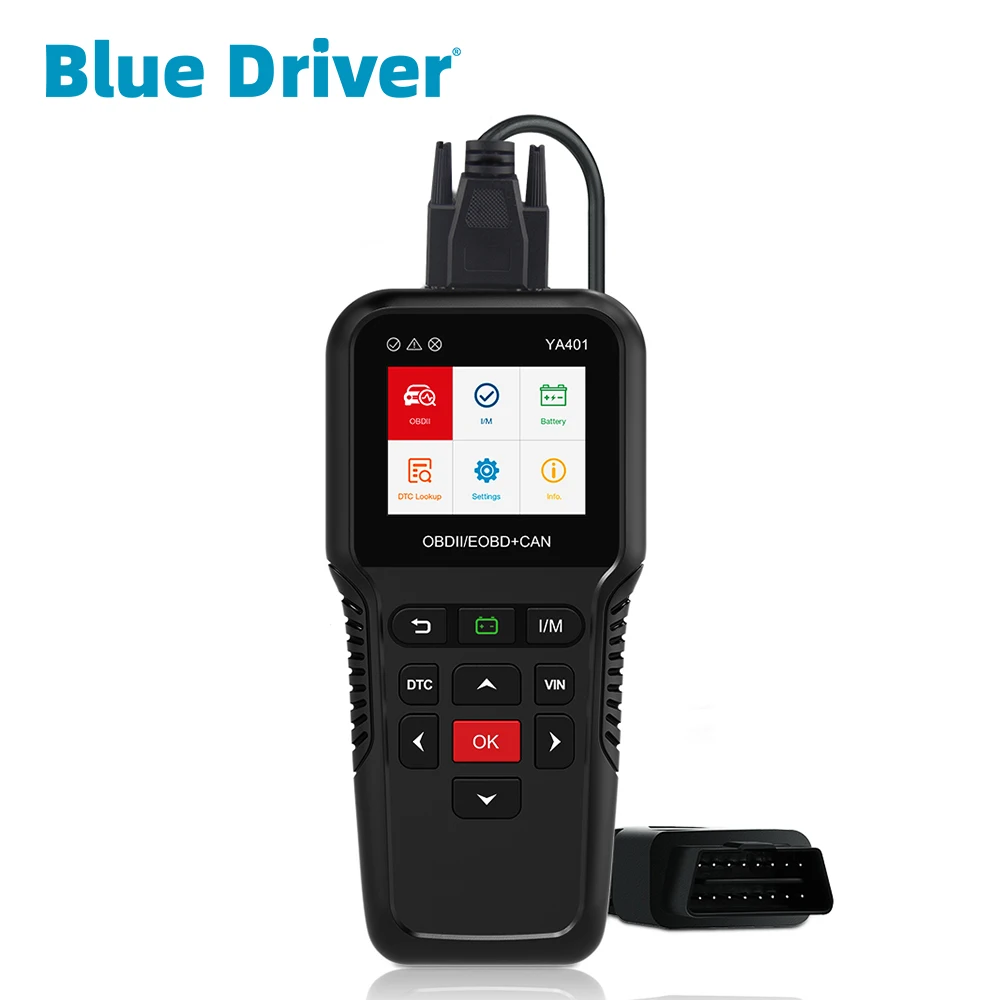Сканер OBD2 для проверки кодов неисправностей двигателя автомобиля с синим