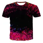 Футболка с круглым вырезом для мужчин и женщин, футболка с коротким рукавом и разнообразным 3d рисунком, модная, крутая, забавная