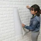 3D наклейка на кирпичную стену, 30x6060x60 см, самоклеящиеся водонепроницаемые обои для детской комнаты, спальни, 3D Наклейка на стену, кирпич