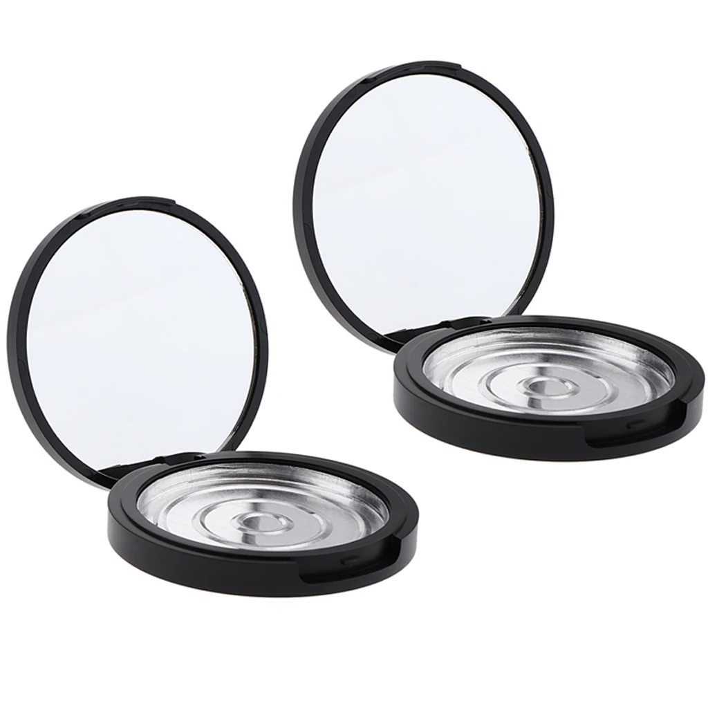 2X пустые прессованные Порошковые футляры с зеркалом маленькая пудра для лица