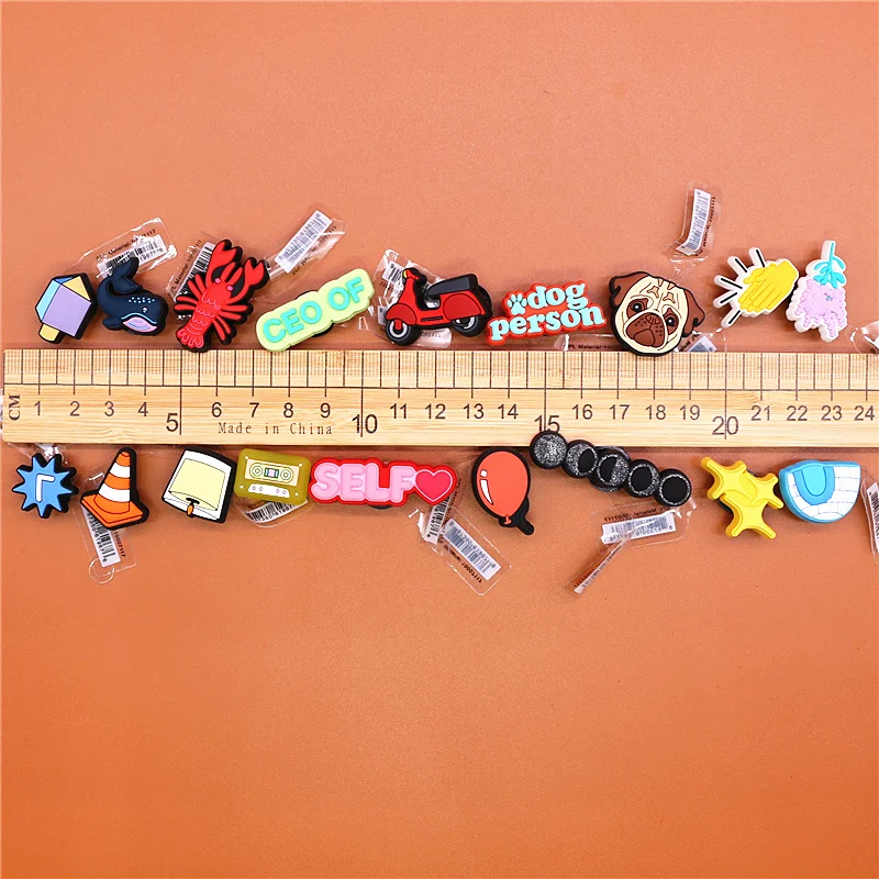 Person Dog Pug Croc Charms Cute Balloon Stars Barricade Clapping Candle Shoe Accessories JIBZ Lavender Eclipse Clogs Decorations