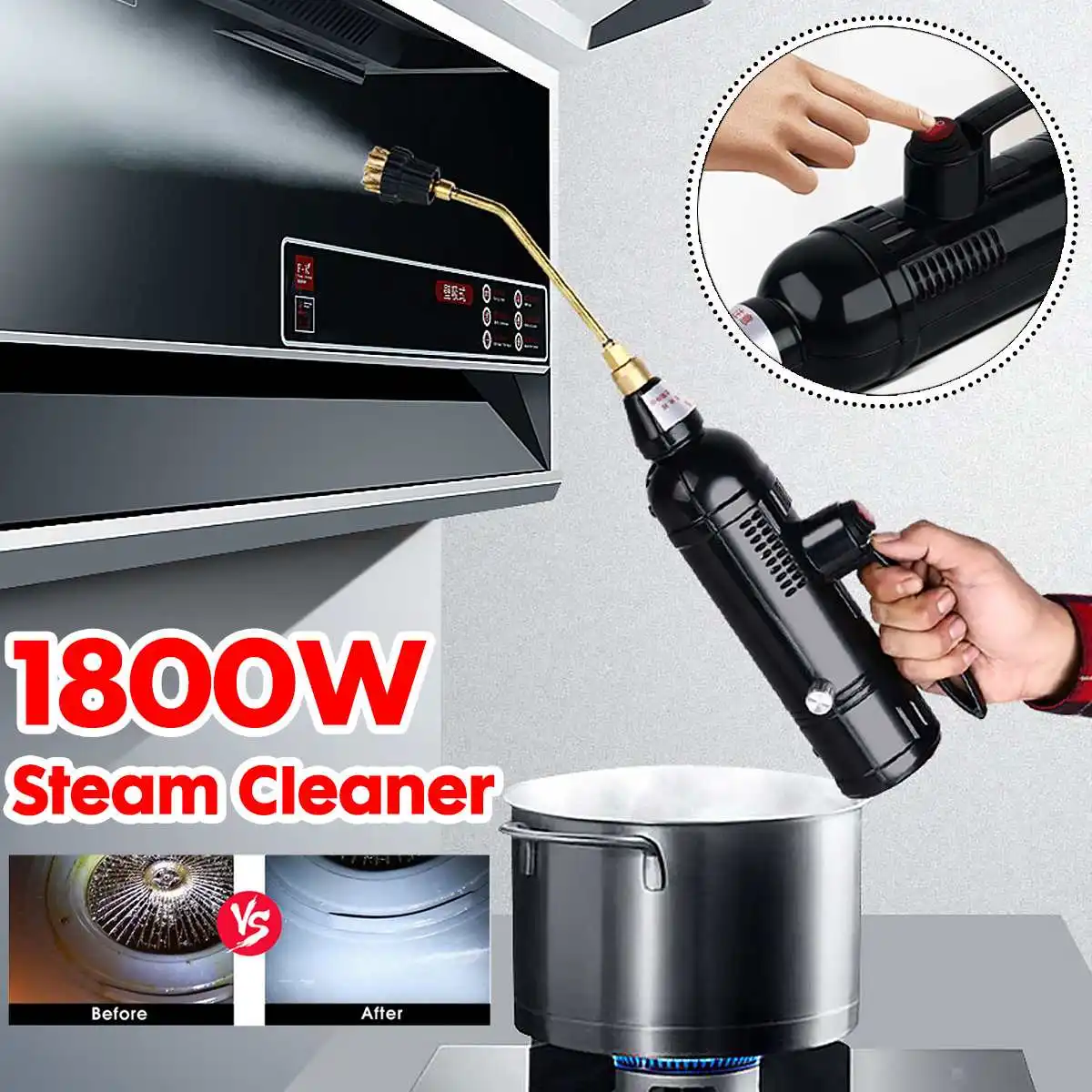 

High Pressure Steam Cleaner High Temperature Air Conditioning Range Hood Steaming Cleaning Machine Sterilization Disinfection