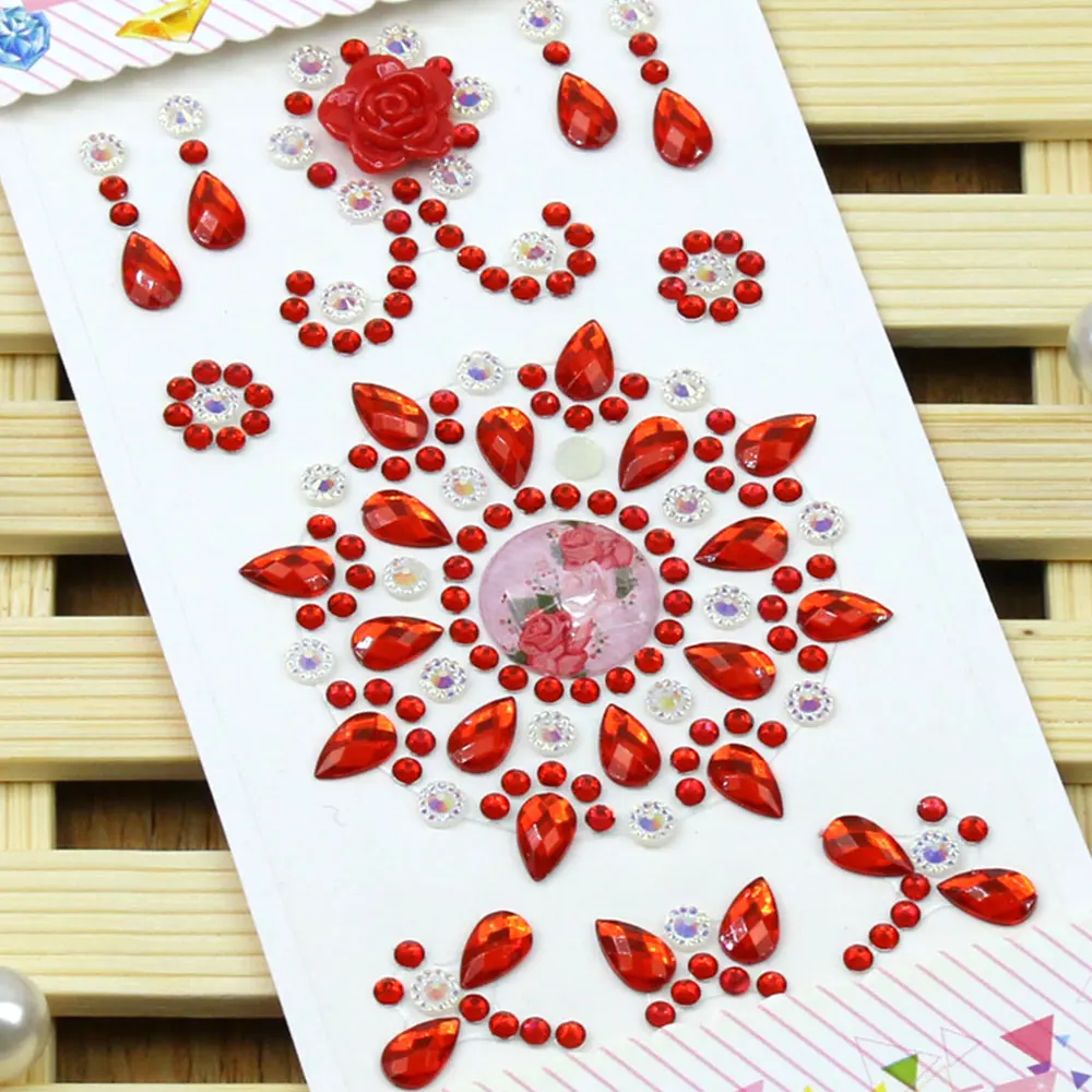 Пластиковые наклейки с кристаллами для стемпинга украшения нот милые бумажные