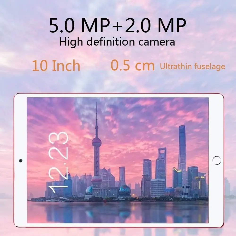 2021 NEW 10.1 inch Tablet Pc Quad Core Original Android 8.1 6GB RAM 128GB ROM IPS Dual SIM Phone Call Tab pc Tablets | Компьютеры и