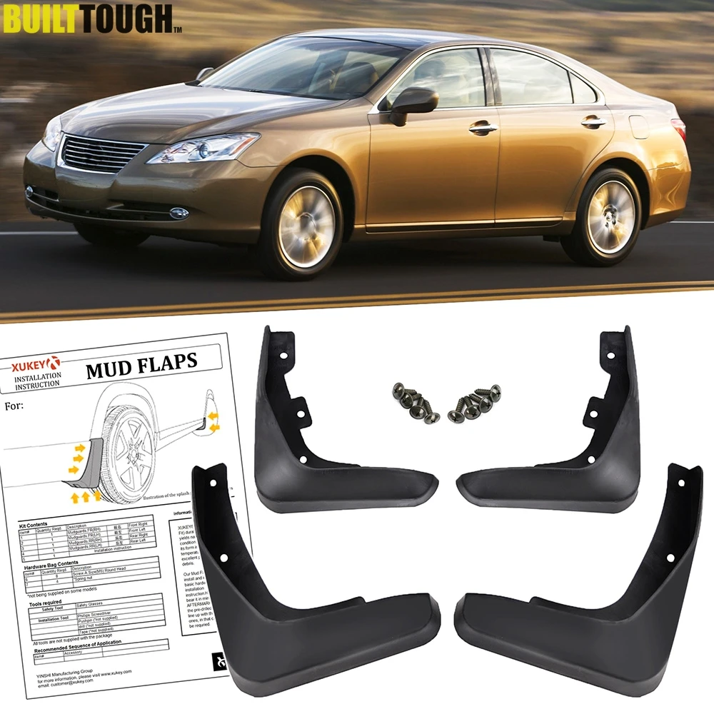 Комплект брызговиков для Lexus ES ES350 ES240 2007 2012 Брызговики спереди и сзади брызговик