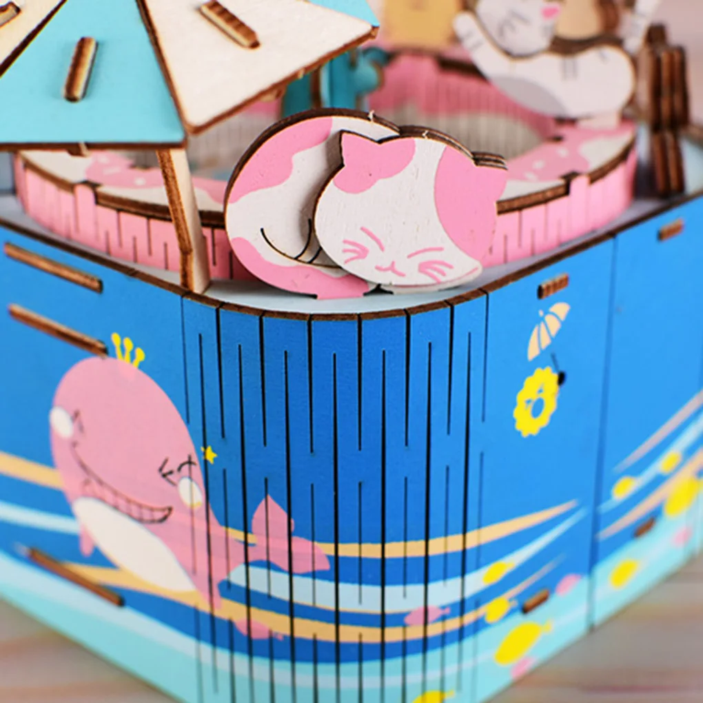 Музыкальная шкатулка сделай сам с интересными животными моделирование дома