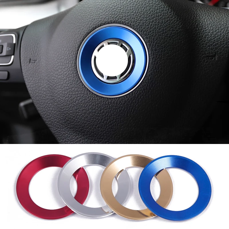 Автомобильный Стайлинг логотип на рулевом колесе эмблемы кольцо украшение