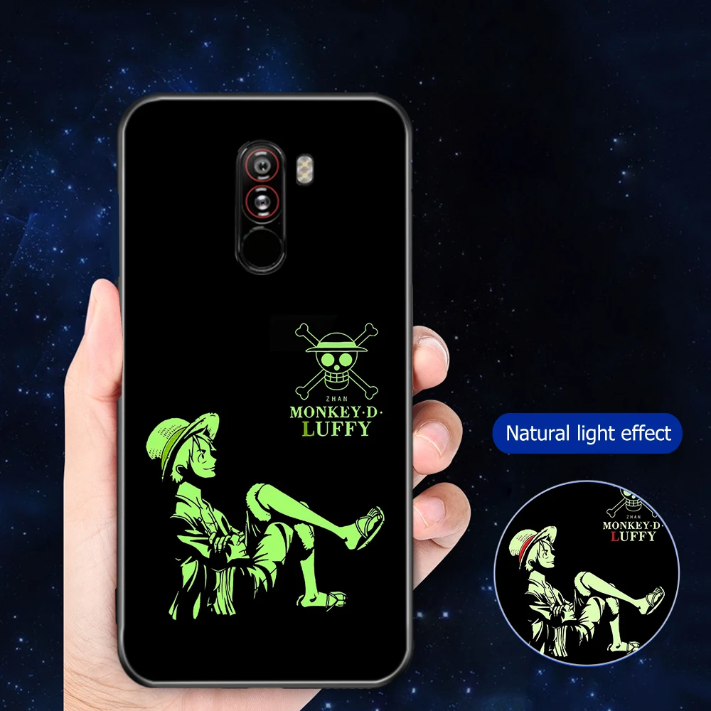 ciciber For Xiaomi MI 9 8 6X A2 MIX 2 2S PocoPhone F1 Phone Cases Redmi Note 7 6 5 Pro Plus Luminous Glass One Piece Cover |